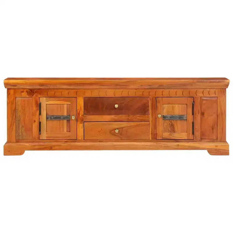vidaXL TV Cabinet Honey Solid Acacia wood, Engineered wood Medium