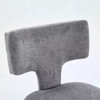 CLIHOME Lot de 2 tabourets de bar mi-siècle hauteur comptoir, chaises d'appoint de cuisine rembourrées en tissu lin de style campagnard avec dossier incurvé