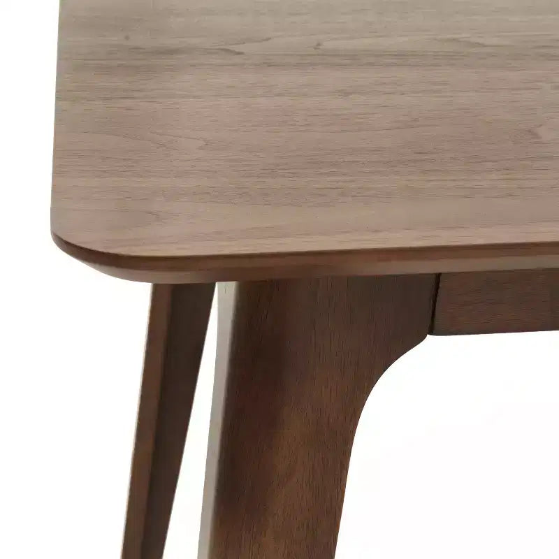 Ensemble de salle à manger 5 pièces GDFStudio Leora, de style moderne du milieu du siècle, en bois et tissu