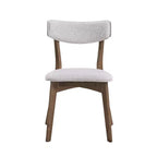 Ensemble de salle à manger 5 pièces GDFStudio Leora, de style moderne du milieu du siècle, en bois et tissu