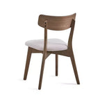 Ensemble de salle à manger 5 pièces GDFStudio Leora, de style moderne du milieu du siècle, en bois et tissu