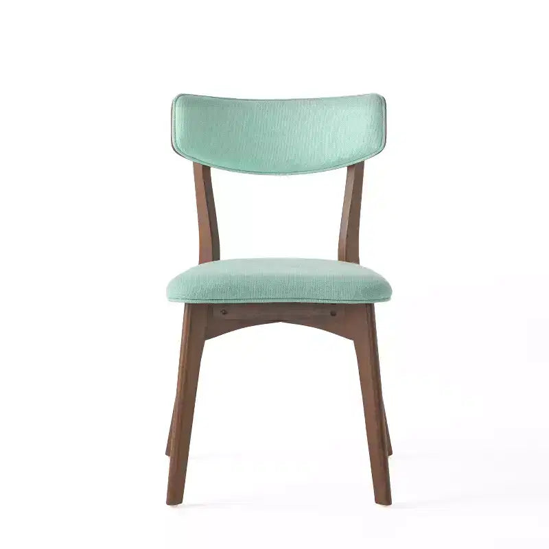 Ensemble de salle à manger 5 pièces GDFStudio Leora, de style moderne du milieu du siècle, en bois et tissu