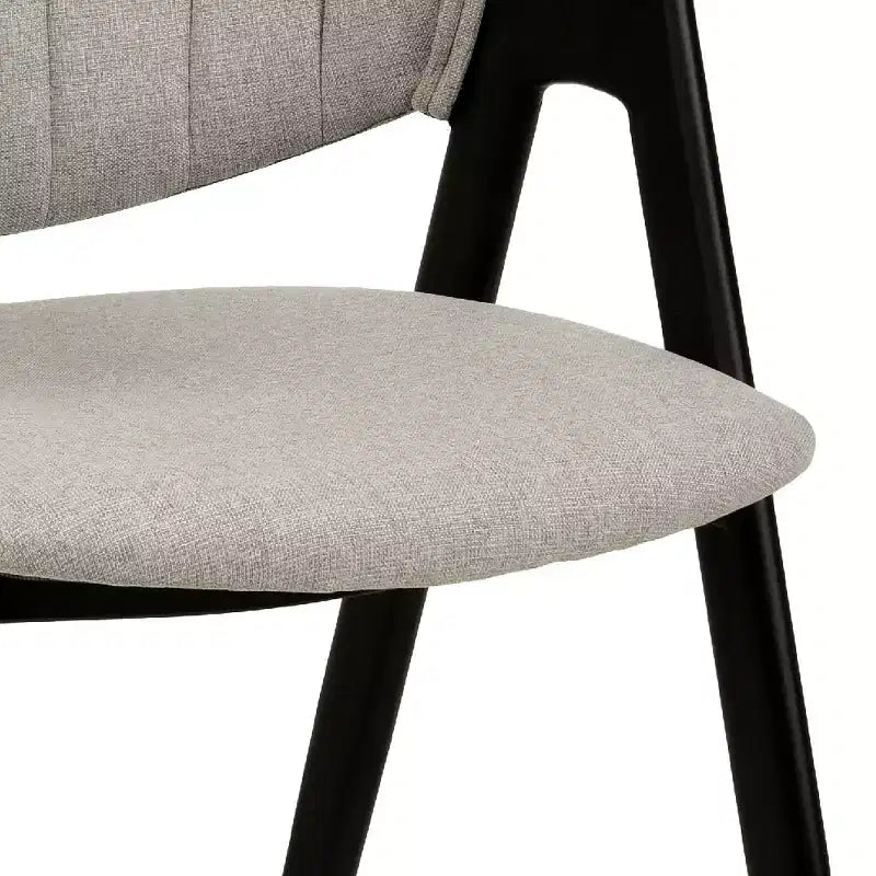 LeisureMod Savor Chaise de salle à manger moderne Chaises d'appoint rembourrées avec dossier incurvé et cadre en fer Chaises de cuisine et de salle à manger du milieu du siècle Lot de 2