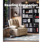 Fauteuil inclinable pivotant en similicuir pour adultes avec télécommande, porte-gobelets, fauteuil de salon, de chambre à coucher, de chambre d'enfant