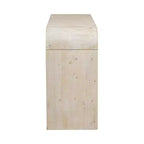 Okak 60 Buffet moderne, Armoire de rangement en bois massif avec 4 portes et étagère ouverte pour salle à manger, salon, entrée