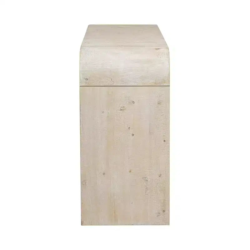 Okak 60 Buffet moderne, Armoire de rangement en bois massif avec 4 portes et étagère ouverte pour salle à manger, salon, entrée