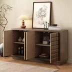 Christopher Knight Home Viviana, buffet de rangement moderne de 149 cm avec 4 portes et étagères réglables