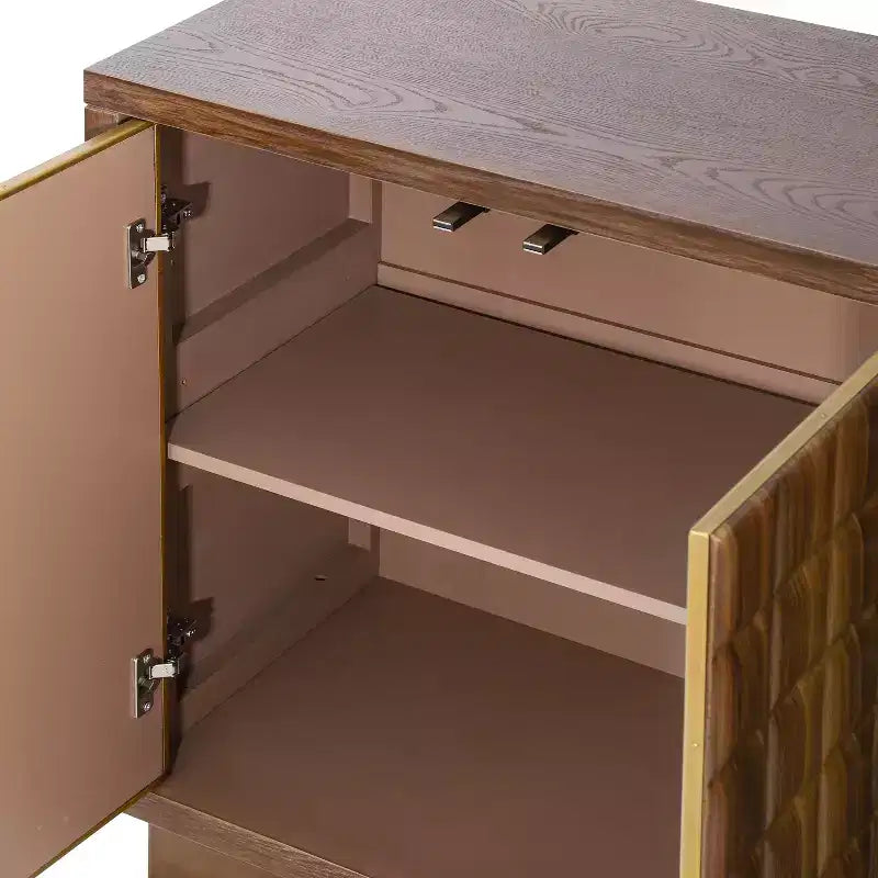 Christopher Knight Home Viviana, buffet de rangement moderne de 149 cm avec 4 portes et étagères réglables
