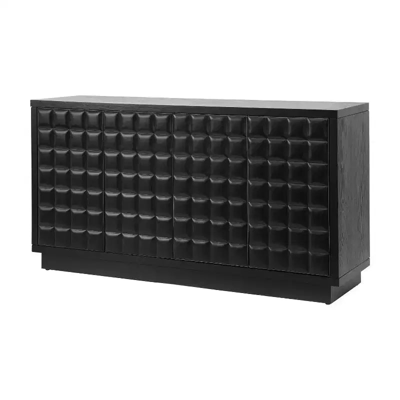 Christopher Knight Home Viviana, buffet de rangement moderne de 149 cm avec 4 portes et étagères réglables