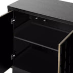 Christopher Knight Home Viviana, buffet de rangement moderne de 149 cm avec 4 portes et étagères réglables