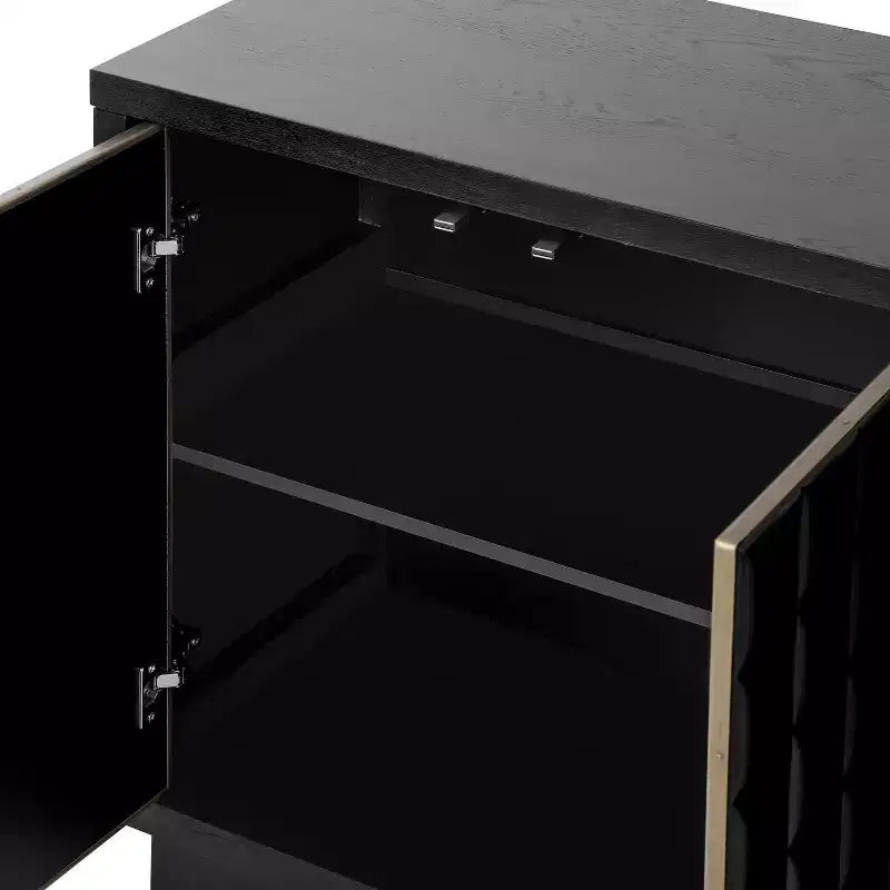 Christopher Knight Home Viviana, buffet de rangement moderne de 149 cm avec 4 portes et étagères réglables