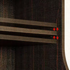 Meuble pour tourne-disque esthétique rétro-moderne Famapy : portes vitrées, éclairage LED et design axé sur le vinyle