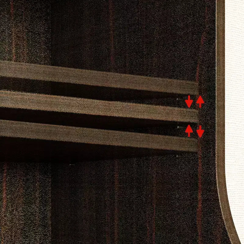 Meuble pour tourne-disque esthétique rétro-moderne Famapy : portes vitrées, éclairage LED et design axé sur le vinyle