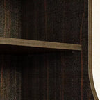 Meuble pour tourne-disque esthétique rétro-moderne Famapy : portes vitrées, éclairage LED et design axé sur le vinyle