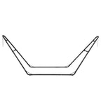 Support de hamac portable robuste - Capacité de 250 kg, compatible avec les hamacs de 2,9 à 4,3 m, cadre en acier pour intérieur/extérieur, noir