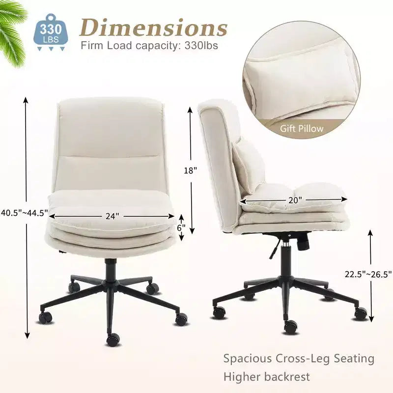 Karl Home | Chaise de bureau sans accoudoirs Karl Home