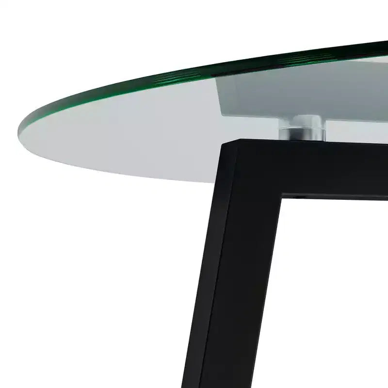 Table à manger ronde de luxe moderne Okak avec plateau en verre et pieds en métal pour salle à manger