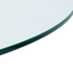 Table à manger ronde de luxe moderne Okak avec plateau en verre et pieds en métal pour salle à manger