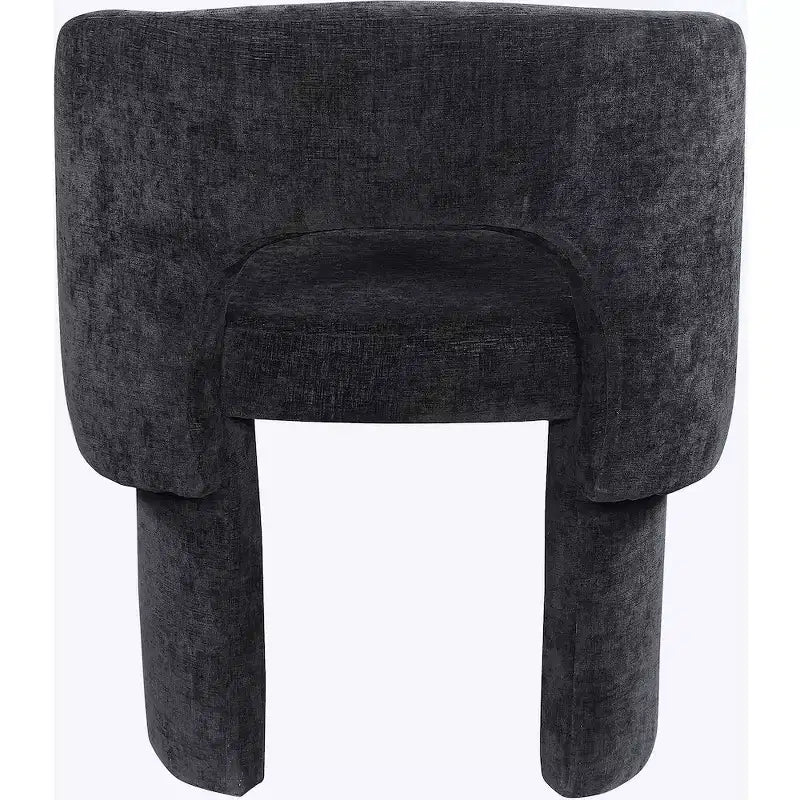 Meridian Furniture, Chaise de salle à manger/Chaise d'appoint en tissu chenille Emmet