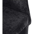 Meridian Furniture, Chaise de salle à manger/Chaise d'appoint en tissu chenille Emmet
