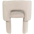 Meridian Furniture, Chaise de salle à manger/Chaise d'appoint en tissu chenille Emmet