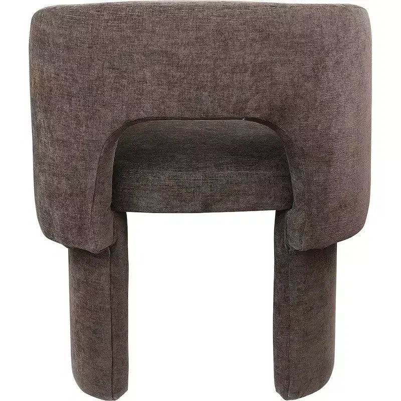 Meridian Furniture, Chaise de salle à manger/Chaise d'appoint en tissu chenille Emmet