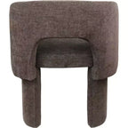 Meridian Furniture, Chaise de salle à manger/Chaise d'appoint en tissu chenille Emmet