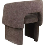 Meridian Furniture, Chaise de salle à manger/Chaise d'appoint en tissu chenille Emmet