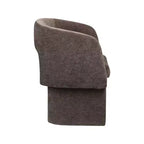 Meridian Furniture, Chaise de salle à manger/Chaise d'appoint en tissu chenille Emmet