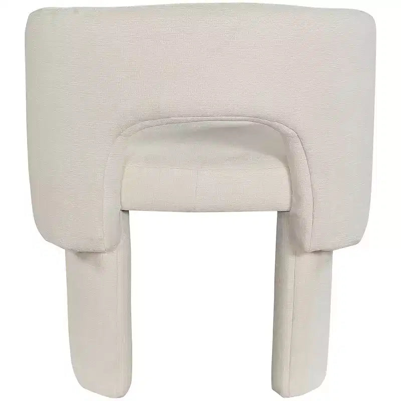 Meridian Furniture, Chaise de salle à manger/Chaise d'appoint en tissu chenille Emmet