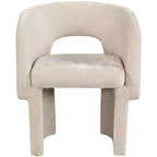 Meridian Furniture, Chaise de salle à manger/Chaise d'appoint en tissu chenille Emmet