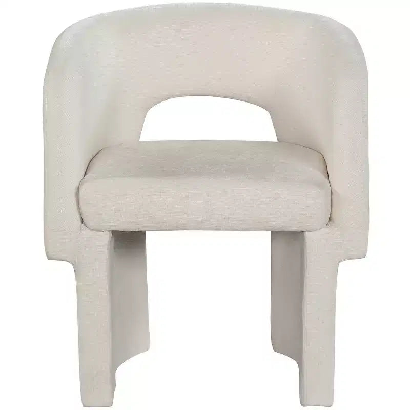 Meridian Furniture, Chaise de salle à manger/Chaise d'appoint en tissu chenille Emmet