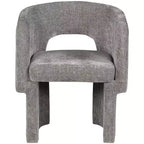 Meridian Furniture, Chaise de salle à manger/Chaise d'appoint en tissu chenille Emmet