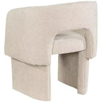 Meridian Furniture, Chaise de salle à manger/Chaise d'appoint en tissu chenille Emmet