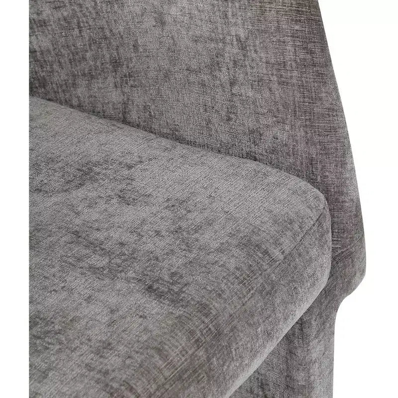 Meridian Furniture, Chaise de salle à manger/Chaise d'appoint en tissu chenille Emmet