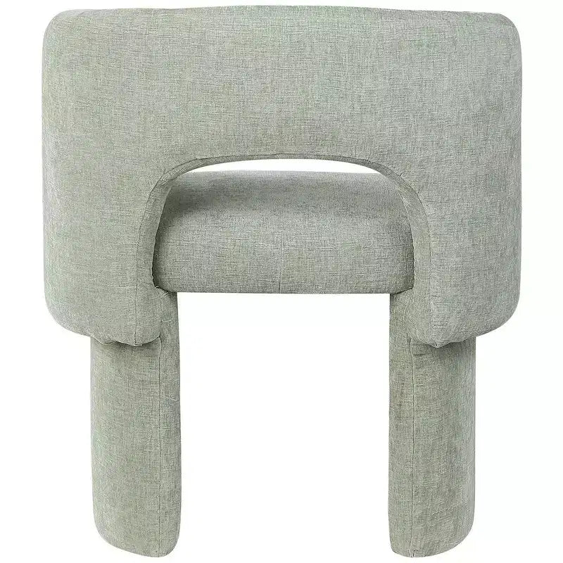 Meridian Furniture, Chaise de salle à manger/Chaise d'appoint en tissu chenille Emmet