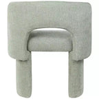 Meridian Furniture, Chaise de salle à manger/Chaise d'appoint en tissu chenille Emmet