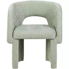 Meridian Furniture, Chaise de salle à manger/Chaise d'appoint en tissu chenille Emmet