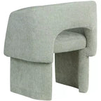 Meridian Furniture, Chaise de salle à manger/Chaise d'appoint en tissu chenille Emmet