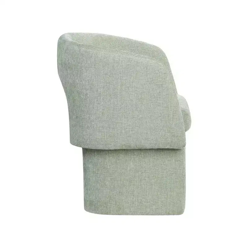 Meridian Furniture, Chaise de salle à manger/Chaise d'appoint en tissu chenille Emmet