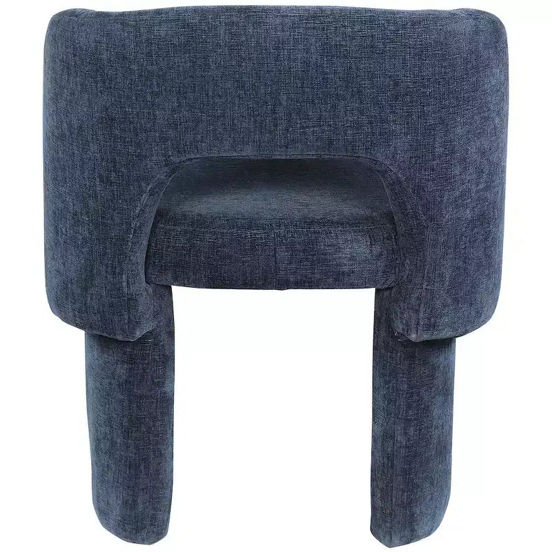 Meridian Furniture, Chaise de salle à manger/Chaise d'appoint en tissu chenille Emmet