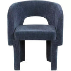 Meridian Furniture, Chaise de salle à manger/Chaise d'appoint en tissu chenille Emmet