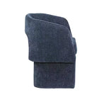 Meridian Furniture, Chaise de salle à manger/Chaise d'appoint en tissu chenille Emmet