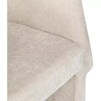 Meridian Furniture, Chaise de salle à manger/Chaise d'appoint en tissu chenille Emmet