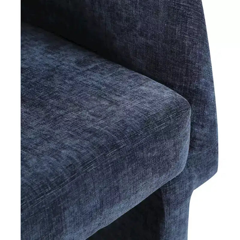 Meridian Furniture, Chaise de salle à manger/Chaise d'appoint en tissu chenille Emmet
