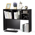 VEVOR Desktop Bookshelf, 1-Tier Desktop Storage Organizer, 37 x 9.4 x 28.7 Office Storage Rack Wood Display Shelf, Desktop Bookshelf Hutch, Black