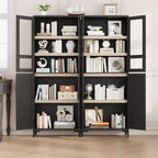 Meuble de rangement haut de 71 po avec portes, étagère réglable, organisateur polyvalent pour garde-manger de cuisine et armoire de salle de bain