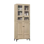 Meuble de rangement haut de 71 po avec portes, étagère réglable, organisateur polyvalent pour garde-manger de cuisine et armoire de salle de bain