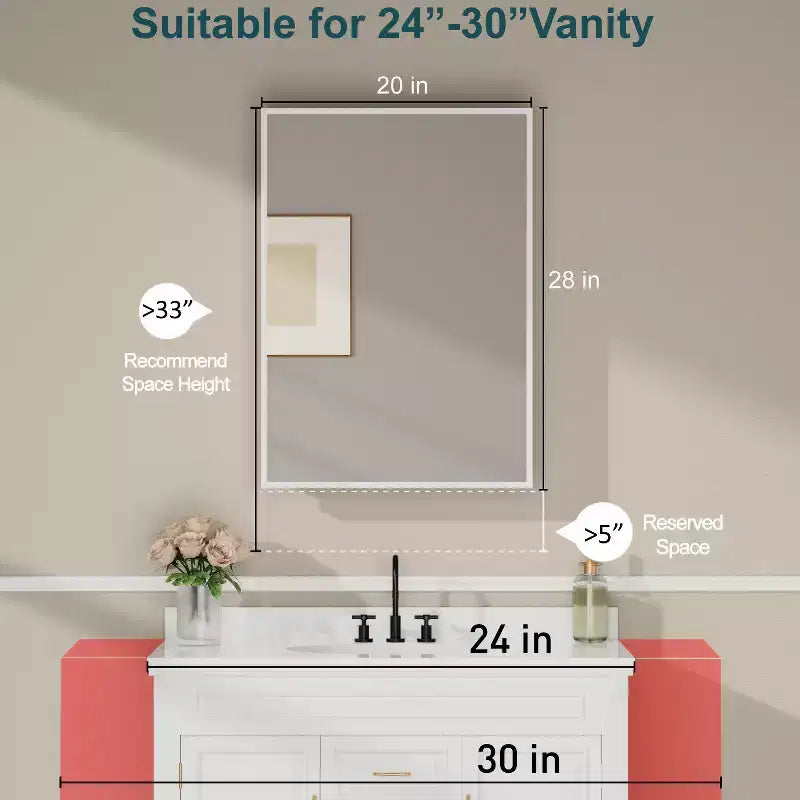 Armoire à pharmacie de salle de bain avec miroir, montage encastré ou en surface Elise, étagères en verre trempé réglables et porte réversible