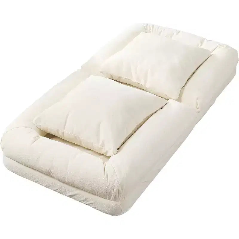 Lit pour chien humain pour adulte, canapé-lit confortable avec 2 oreillers et 5 positions réglables, chaise longue en chenille pour salon et chambre